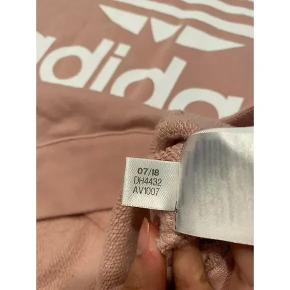Adidas Womens Pink Oversized Sweatshirt Size Medium - Picture 5 of 9